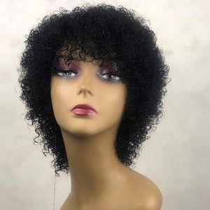 Short Curly Human Hair Wig